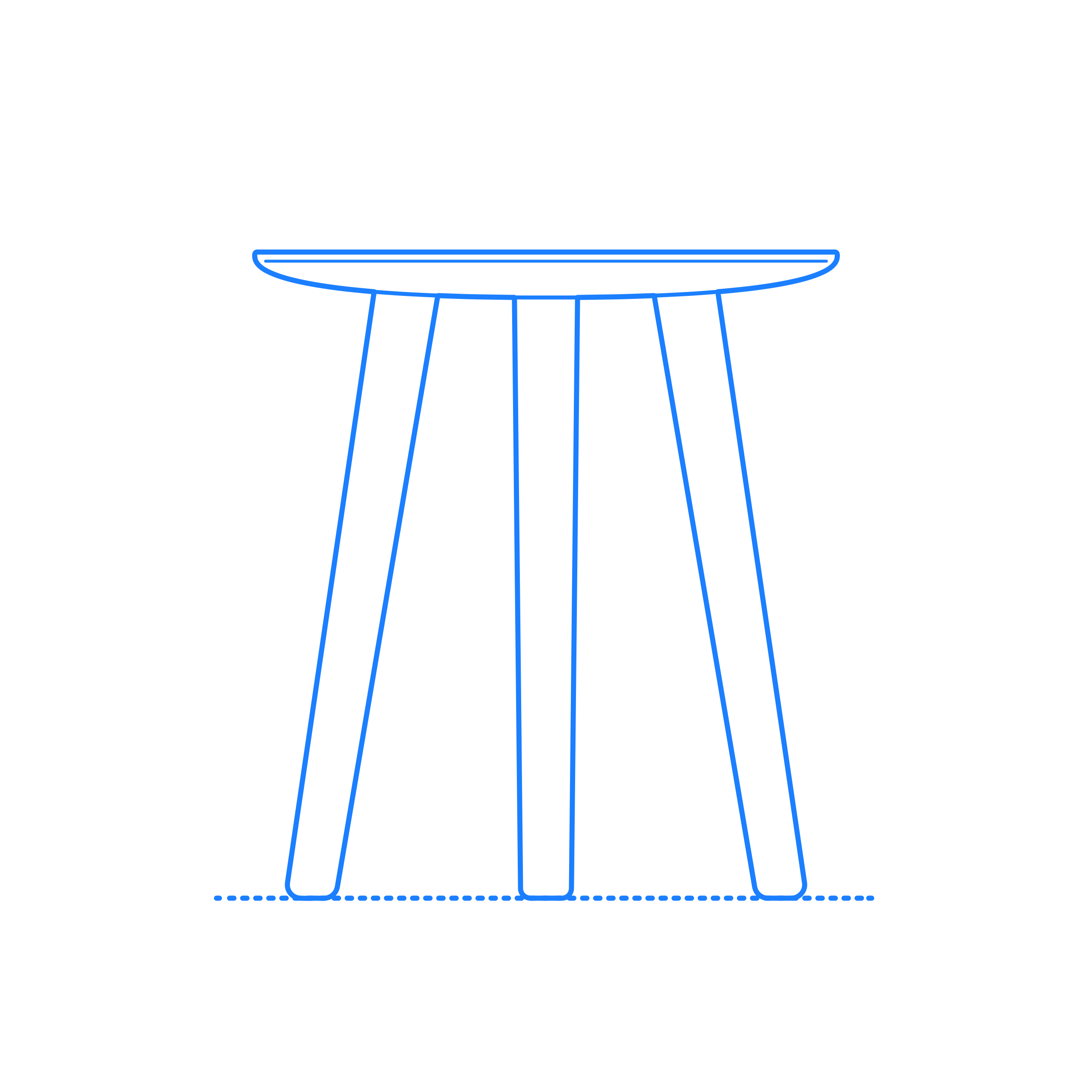 Furniture Side Tables Edge Side Table Outline Icon Svg Set Free Vectors